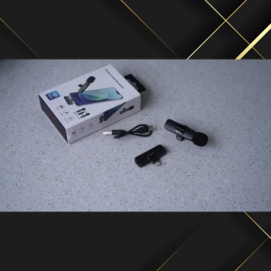 (TREENDY) TaffSTUDIO 1PCS Microphone Wireless Type Lightning Suara Jernih Lavalier Lapel untuk Vlog