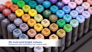 168 Colors Marker Alcohol Marker Pen Coloring Set Highlighter Pen Color Marker Set Art Supplies