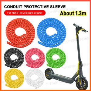 1.3m Line Spiral Winding Cable Wire Cover Universal Electric Scooter Line Protector Covers Wear-resistant for M365 PRO 2
