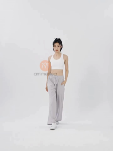 Quần jogger thể thao nữ AMI MEDEA lưng caoống suông rộngphú hợp tập gymyogachạy bộleo núi 9056