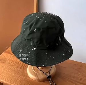 Superfactory New UPF50+ Adjustable Waterproof Outdoor Bucket Hat with Foldable Design in Olive/Black/Chestnut