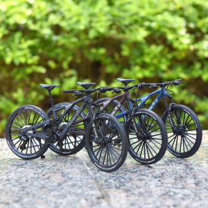 Vintage Metal Mountain Bike Model Desktop Mini Alloy Classic Bicycle Toy Die-Cast Finger Model Home Decoration