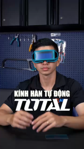 Kính hàn tự động Total TSP9405 bật/tắt tự động vùng quan sát 90x35mm chuyển thời gian Sáng sang tối