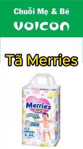 Tã Merries Nhập Khẩu Cao Cấp Thoáng Khí Thấm Hút Nhanh Chống Tràn Bảo Vệ Da Bé Mềm Mại (đủ size)