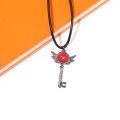 Hazbin Necklace Lover Heart Portal Inspired Key Pendant Hotel Lucifer Alastor Cosplay Necklace for Women Men Choker Jewelry Gift. 