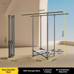 BIREN | Foldable Invisible Clothes Drying Rack