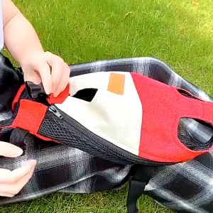 Dog Backpack Shoulder Breathable Travel Pet Backpack Portable Out Chest Four-legged Backpack Dog Bag Cat Bag Dog Accessories