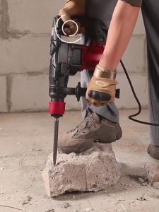 Blasting Hammer Chipping Gun Electric Hammer Drill Blasting Jack Hammer 2200W Electric Hammer Electric Pickaxe Household Professional Concrete Industrial Rotary Hammer With Light Chiseling Capability Demolition Hammers