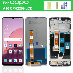 6.53 For OPPO A16 CPH2269 LCD Display Touch Screen Digitizer Assembly For OPPO A16S CPH2271 LCD With Frame Replacement