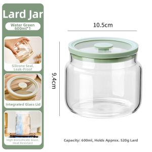 CHUANQIMINGMEI | Heat-Resistant Refrigerator Glass Oil Storage Container