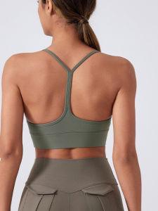 Sports Bra Womens Fitness Gym Yoga Vest Shockproof Padded Pilates Exercise Underwear Summer Leisure Clothing Girls Backless