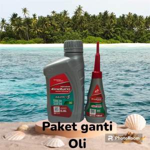 paket Ganti Oli Motor Matic S 10w-30 dan gear matic