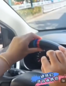 Car Steering Wheel Sticker Decoration National Flag BMW 3 Line Colour Stickers Kereta