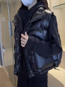 เสื้อกั๊กผ้าขนแกะแบบมีซิปสำหรับผู้หญิง ฤดูใบไม้ร่วง/ฤดูหนาว 2024 แฟชั่น แจ็คเก็ตแบบหนา แจ็คเก็ตแบบมีซิป แจ็คเก็ตแบบมีซิป