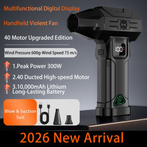999000RPM High-Speed Violent Fan Digital Display Strong 600g Wind Pressure Vacuum Dust Cleaner Turbo Blower For Car Snow Leaf