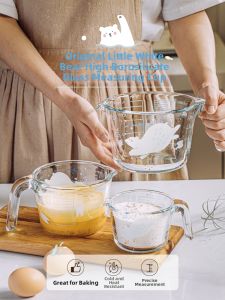 SHUEHO | Kitchen Glass Measuring Cup Heat Resistant Large Capacity Baking