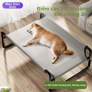 SHANNAIER | Giường Thú Cưng Di Động Mùa Hè Cho Chó Lớn Thoáng Khí Chống Ẩm