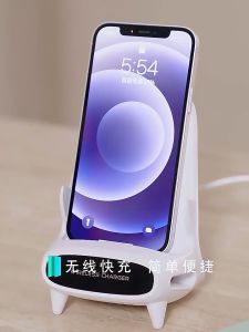 2in1แท่นชาร์จเร็ว ไร้สาย พร้อมเป็นขาตั้งโทรศัพท์มือถือ ที่ชาร์จโทรศัพท์ไร้สาย ชาร์จเร็ว Fast Wireless Charger Stand เครื่องชาร์จไร้สาย