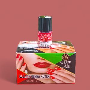 Kutek Henna Al-latif Halal BPOM Romantic Red 5gr