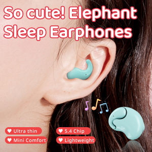 T18 Ultra-thin Sleeping Headset IPX6 Waterproof Wireless Bluetooth Earphones Earbuds With Mic For Phone Bluetooth 5.4 Headphones