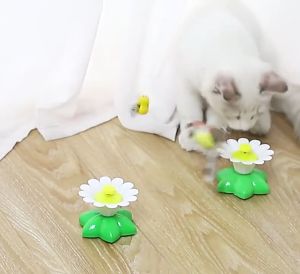 Electric Cat Toy Butterfly Automatic Electric Rotating Toy Funny Pet Interactive Training Toys