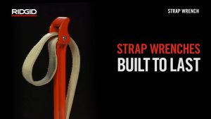 RIDGID ประแจจับท่อแบบสายรัด ใช้จับท่อขนาด 2" เครื่องมือช่าง ประแจ 2 ขา ประแจจับท่อ