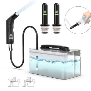 Vòi Xịt Vệ Sinh Cá Nhân Di Động Wower 2.3L Vòi Xịt Vệ Sinh Cá Nhân Sạc Lại Được Dùng Cho Vệ Sinh Cá Nhân Du Lịch Và Cắm Trại Màu Đen/trắng