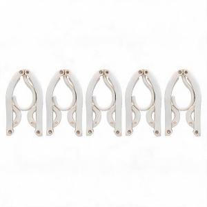 J 1/5 PCS Portable Folding Clothes Hangers Non Slip Design Durable Material Perfect For Travel Business Trips Camping