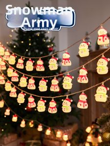 No Brand | Christmas Tree Snowman Decorative LED Light String