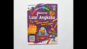 Buku Mewarnai Luar Angkasa Bonus Stiker Aktivitas Anak