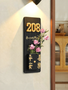 QIANGBIAO | Luxury Acrylic Door Sign Custom Creative High-end Home Decoration