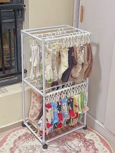 Balcony Drying Socks Clip Storage Fantastic Floor-Standing Shelf Multifunctional Portable Underwear Underwear Special Hanger