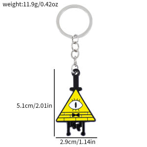 Hot Gravity Falls Cipher Keychain Mysterious Town Stanley Pines Dipper Mabel Pendant Keyrings Cospaly Prop Accessories