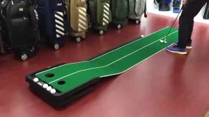 พรมพัตต์ พรมซ้อมตีกอล์ฟ 360องศา (TL010) PGM New Golf Putting Mat Slope Can be Adjust