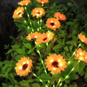 📢SG STOCK📢Solar Sunflower Lights 6Head Outdoor waterproof Courtyard lamp Sidewalk Terrace Lawn Backyard Landscape Pathway Lamp Birthday Gift