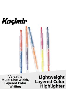 Kasimir | Dual-tip Dual-color Highlighter Pen Student Use Marking Waterproof