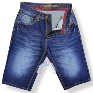 Cardinal Celana Jeans Pendek Pria Dewasa Premium - Denim Washed Garment Size 27-38