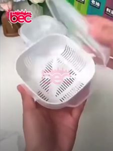 [BEC] Kotak Penyimpanan Makanan dengan Tutup Toples Saringan Fresh Box