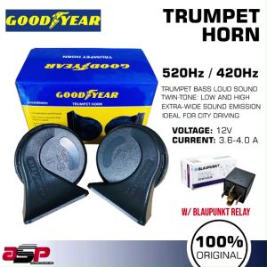 Good Year Trumpet Horn 12V 520Hz & 420Hz - GYHORN001