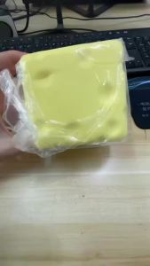2026 new Cheese Cube Stress Ball Big Cheese Shapeable Squeeze Ball Non-Bounce Fidget Toy ASMR Sensory Anti-Stress Festival Gift