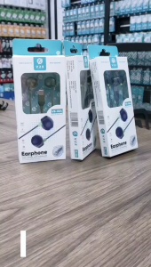 V2S VS-024 WIRE CONTROL EARPHONE WITH NOISE REDUCTION MICROPHONE VOICE TRANSPARENCY AND EXTENDED AUDIO RANGE