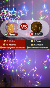 11modes hari raya lights 5Meter LED Fairy lights outdoor Curtain Lamp Fairy String Lights LED Light hari raya decoration 2026