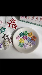 Jepit Rambut Anak Isi 4pcs bentuk Bintang 3.3cm Jepit Rambut Korea Star Tic Tac Hair Clip HCSP003