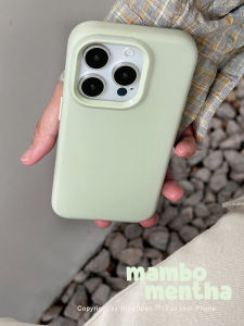 Mint Wave Nine Thirty Simple Liquid Silicone Full Cover Protection for  16Promax Phone Case Compatible with 15Promax/14Pro/13 Anti Slip Drop Protection