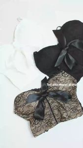 You’ve ( YouHave ) Tanktop Tank top Bustier Wanita Crop Top Tengtop Tangtop Brokat Bralette Busa Tipis Wanita 100141