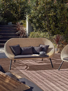 ZIYE | Outdoor Rainproof Sunscreen Garden Rattan Sofa
