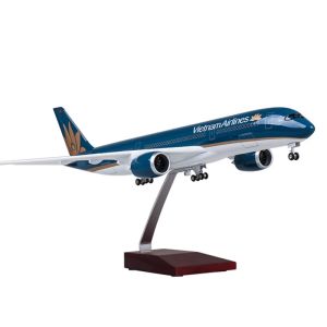 Plane Model Toy A350 Vietnam Airline 1/142 Airplane Model Airbus 350 47CM Resin Aircraft with Light & wheel Landing Gears