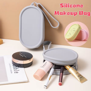 WithUpure Large Silicone Travel Cosmetic Makeup Bag Portable Waterproof Lipstick Bag Makeup Storage Bag