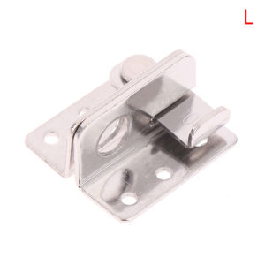 【X】Non Perforated Stainless Steel Door Buckle Turn On Left / Right Brief Simple Bolt Anti-theft Security Door Thick Lock Hasp