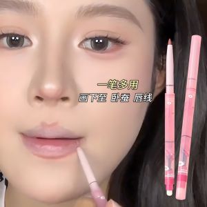 Chì Kẻ Môi ZVEV Double Head Smooth Lip Liner Mô Phỏng Màu Cà Phê Sữa Trân Châu Cỡ Lớn Chì Kẻ Môi Hai Đầu
